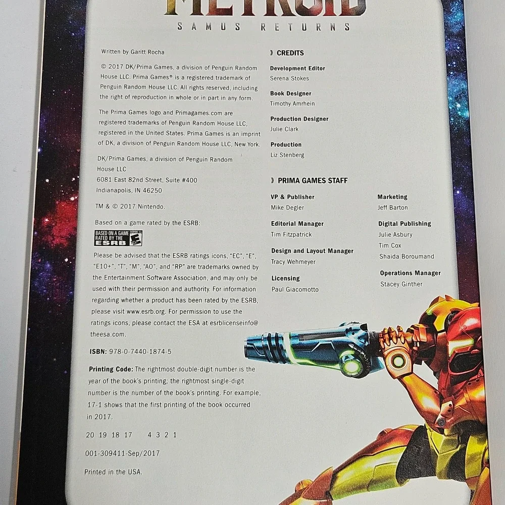 Prima Games Metroid Samus Returns Official Strategy Guide Nintendo 3DS 2017